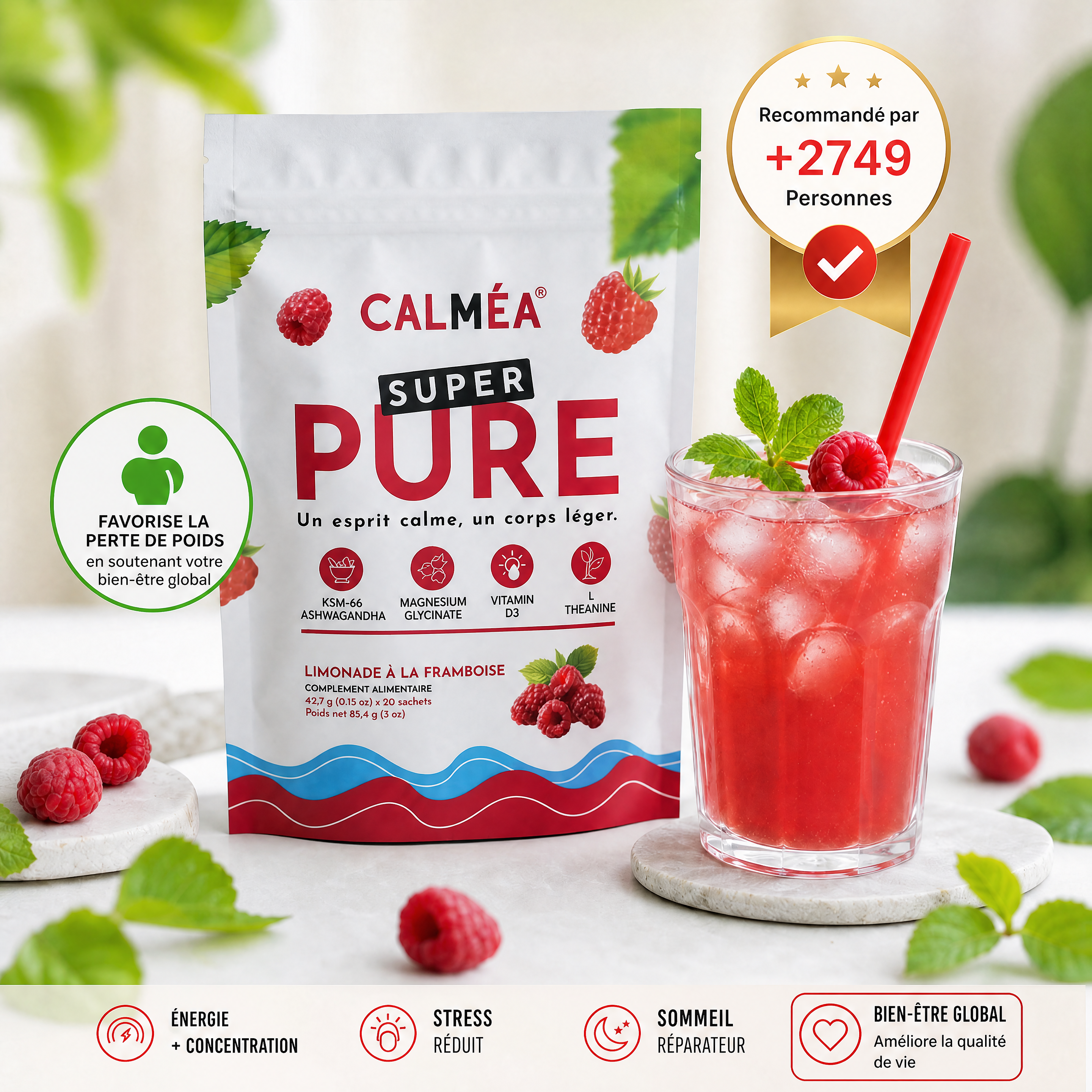 SuperPure - Dites a dieux au stress, ventre et au visage gonflés